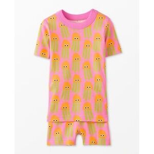 Hanna Andersson Girls Jellyfish 2 Pc Pajamas 6-7/120